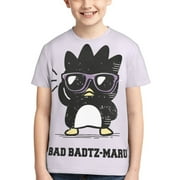 Kids Badtz Maru Shirts 3D Printing Cartoon T Shirt Casual Top Summer Short Sleeve Novelty Tee for Boys Girls